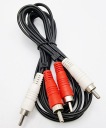 kábel 2x RCA RCA cinch kábel 2,4 m