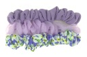 3 x SCRUNCHIE VLASOVÁ GUMA SADA 3 LEVANDULÍ