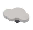 GOMBÍK NA DETSKÝ NÁBYTOK, SILIKÓNOVÝ CLOUD, SIVÁ
