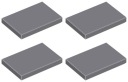 LEGO TILE 26603 TILE 2x3 tmavosivá DBG NEW (4g) 4 ks.