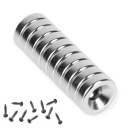 NEODYMOVÝ MAGNET NA SKRUTKU 10x3 mm SILNÝ - 10 KS