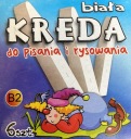 MAR-BOR Biela tabuľová krieda, 6 kusov