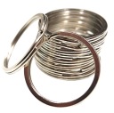 KRÚŽOK NA KĽÚČENKU 30 MM ZÁKLADNÝ PLOCHÝ KRÚŽOK NA KĽÚČ 10 KS.