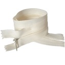KRYTÝ ŠPIRÁLOVÝ Zips 35cm ECRU PÁSKA