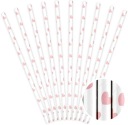 PAPIEROVÉ SLAMKY, RUŽOVÉ SRDCE, SRDCE, 10KS. 19,5 CM NARODENINOVÝ SET