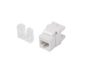 Zásuvka Lanberg RJ45 keystone, kat.6, 180 stupňov