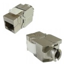 Keystone RJ45 kat.6A STP zásuvka, bez náradia