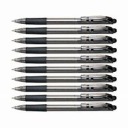 Pentel BK417 výsuvné guľôčkové pero, čierne, 10 ks
