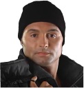 ČIERNY BAVLNENÝ ČIAPOK, univerzálny, PÁNSKY, DÁMSKY