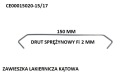 Prívesky farby S CE00015020-15/17 50 ks.
