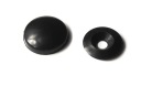 Rozeta 13mm - Uzávery skrutkovacie 100ks, ČIERNA