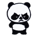Nažehľovacia nášivka Panda rozrušená a nahnevaná