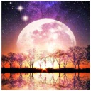 DIAMANTOVÁ VÝŠIVKA MOON Diamantová maľba 5D OBRÁZOK 5D diamantové maľby
