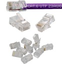ZÁSTRČKA RJ45, CAT.6 UTP 8P8C, ZLATÁ INTERNETOVÁ ZÁSTRČKA, 10 KS.