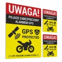 Informačná nálepka - Vozidlo chránené alarmom GPS