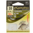 Háčiky Kamatsu TOMARU č. 10 Gold s nadväzcom 50 cm, 10 ks nadväzcov na karasa