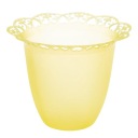 Lampáš, obal na sviečku, žltý odkvapkávač