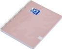 Oxford Touch Pastel kruhový zápisník A5/80k, mriežka, 2 špirálky