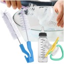 Sada kefiek na umývanie fliaš a cumlíkov MODRÁ, sada 2 ks