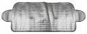 Kryt na čelné sklo Slnečná protimrazová rohož 100x250cm