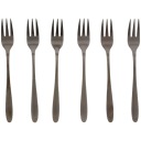 SADA ČIERNYCH PRÍBOROV na tortové vidličky, 6 kusov, Excellent HouseWare
