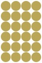 Nálepky CIRCLES Bodky 5cm 24ks ZLAT