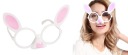 Párty okuliare biele Rabbit Bunny Bunny