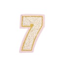 NÁŠIVKA vyšívané číslo 7 sedem kosa Sedem