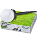 SLNEČNÁ ZÁHRADNÁ LAMPA, BIELA ​​LED NAČERPÁVANÁ, 10CM