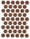Čiapka samolepiaca 14mm svetlý orech 50 ks
