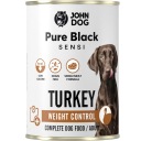 John Dog Pure Black Sensi vlhké krmivo pre psov morka na kontrolu hmotnosti 400 g