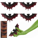 NETOPIE HALLOWEENSKÉ DEKORÁCIE SADA DEKORÁCIÍ NETOPIERI GUMOVÉ SPOOKY 4 ks.