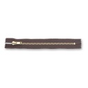Pevný kovový zips 6mm 18cm ZIP C868/BROWN