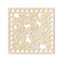 BSZ521 Základňa košíka - štvorec 15cm - kvety