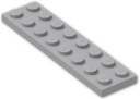 LEGO PLATE 2X8 SVETLO SIVÁ 3034