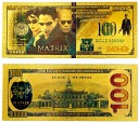 MATRIX Jedinečný zberateľský DARČEK s pozlátenými bankovkami