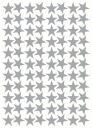 STARS samolepky Hviezdy 3cm 88ks STRIEBORNÉ