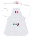 Oblečenie NURSE Woopie Costume Zástera Cap