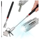 MAGNETICKÝ GRIPPER LED inšpekčný teleskopický magnet 68 cm baterka