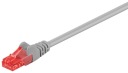 CAT 6 U/UTP patch kábel LAN kábel, šedý 0,5 m