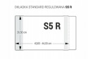 Biurfol S5R nastaviteľný poťah 265mm x 408-440mm