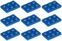 LEGO 3021 TANIER 2x3 modrý NOVINKA (10g) 9 ks.