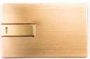 Kovová karta Pendrive 2 GB zlatá + gravírovanie