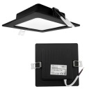 Plafon LED stropné svietidlo pod omietku Square Black 6W 12x12cm