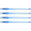 BIC Round Stic Stredné školské kancelárske pero, modré, 1 mm, 4 ks