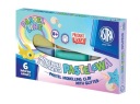 Pastelová modelovacia hmota s trblietkami, 6 farieb ASTRA