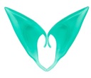Fluorescenčné EARS ELFA elf ELF Halloween w2