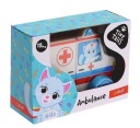 DREVENÁ HRAČKA - AMBULANCE KOČKY, KOCKY