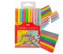 Rukoväťové popisovače FABER-CASTELL 5 neónové. + 5 pastelových.