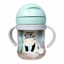 Sippy pohár so slamkou pre deti, 250 ml